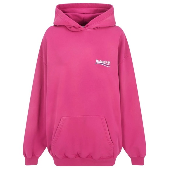 BALENCIAGA Oversized Sweatshirt Unisex XS Fuscia - Picture 2 of 16